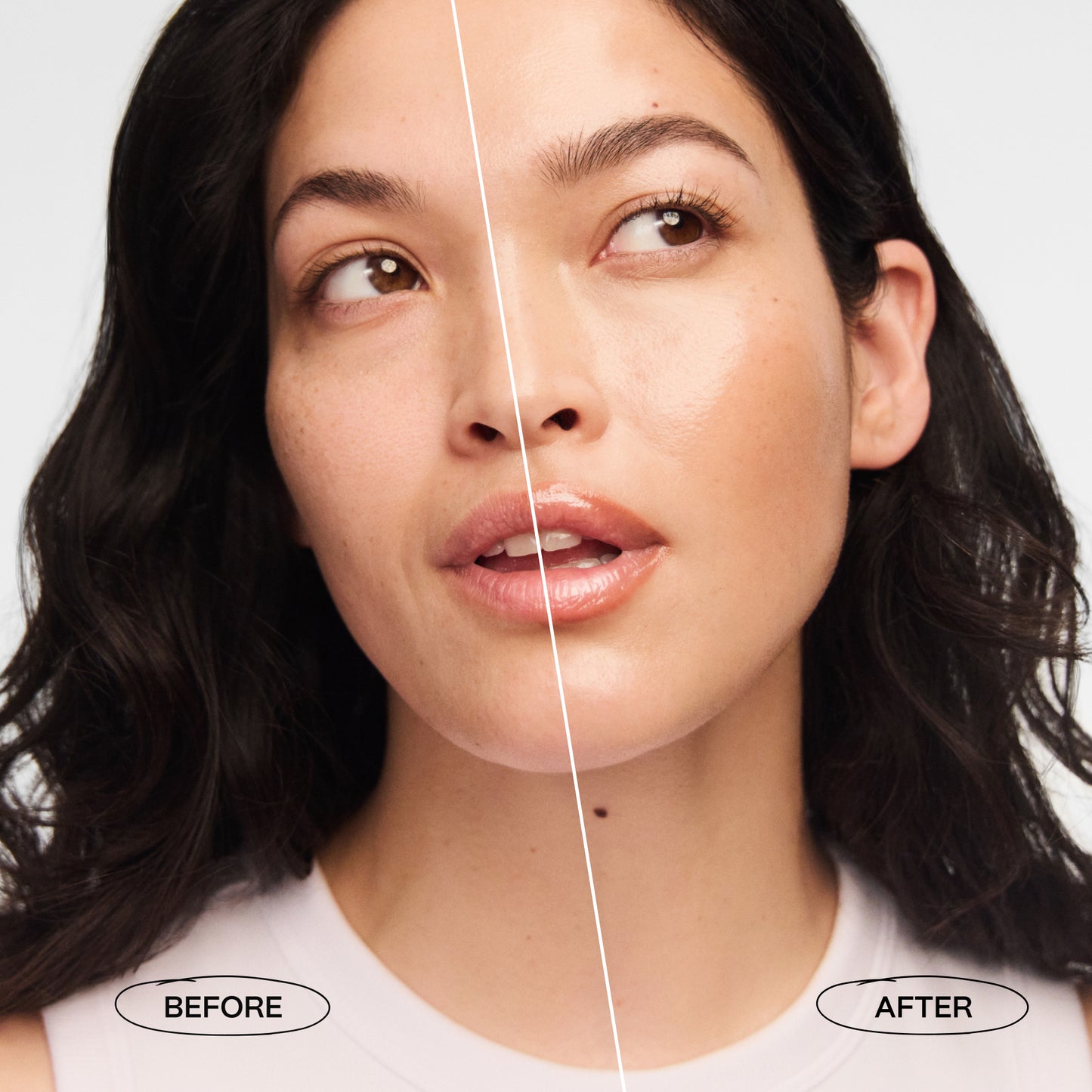 POV Beauty Chill It water-gel cooling moisturizer — before-and-after results comparison